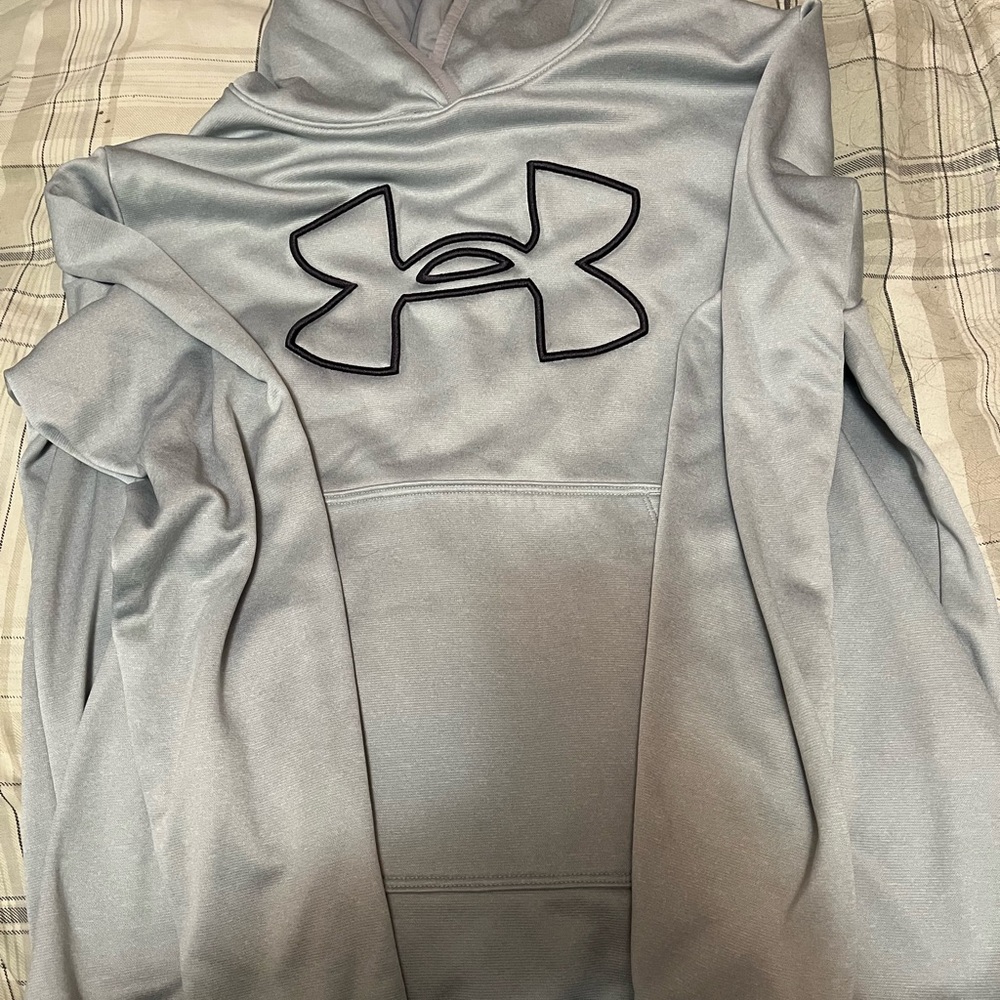 Under Armour sweatshirt. Grey with black logo